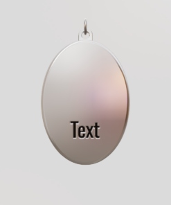 3D Custom Oval Charm