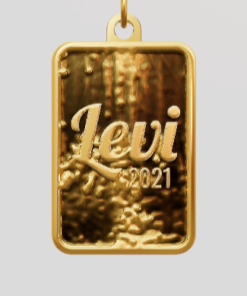 3D Custom Rectangle Charm