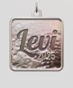 3D Custom Square Charm