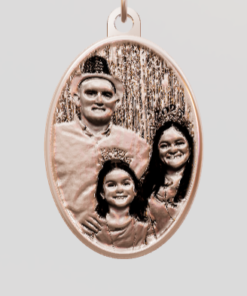 3D Custom Oval Charm