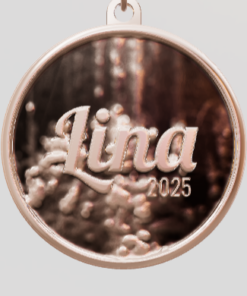 3D Custom Circle Charm