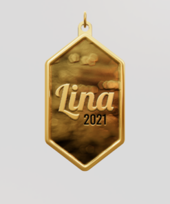 3D Custom Crystal Charm