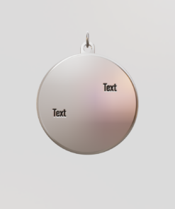 3D Custom Circle Charm