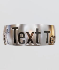 3D Custom Ring - Regular Band - Size 8.0