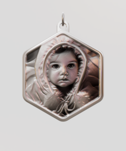 3D Custom Hexagon Charm