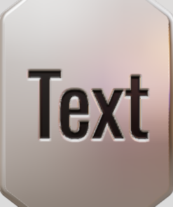 3D Custom Crystal Charm - Large (24mm) - Sterling Silver 925