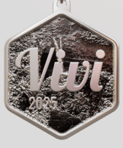 3D Custom Hexagon Charm - Large (24mm) - Sterling Silver 925