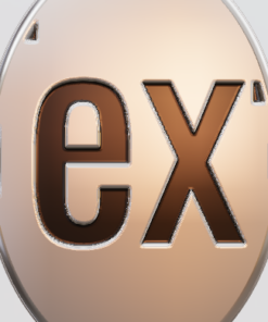 3D Custom Oval Charm - Large (24mm) - Sterling Silver 925