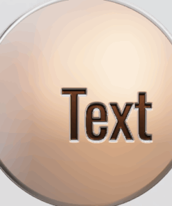 3D Custom Circle Charm - Large (24mm) - Sterling Silver 925