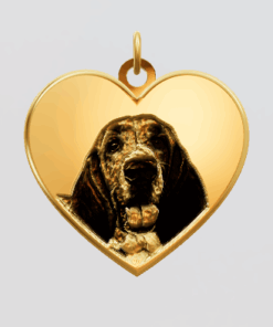3D Custom Heart Charm - Small (18mm) - Yellow Gold Plated