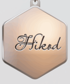 3D Custom Hexagon Charm - Large (24mm) - Sterling Silver 925