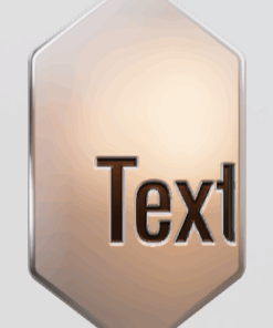 3D Custom Crystal Charm - Large (24mm) - Sterling Silver 925