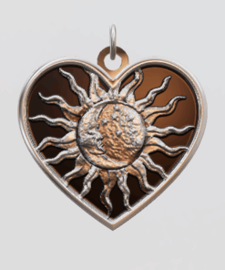 3D Custom Heart Charm - Small (18mm) - Sterling Silver 925