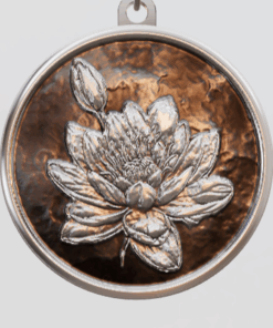 3D Custom Circle Charm - Large (24mm) - Sterling Silver 925