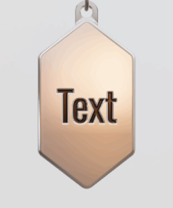 3D Custom Crystal Charm - Small (18mm) - Sterling Silver 925