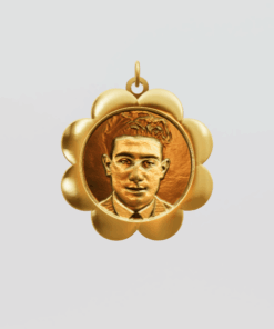 3D Custom Flower Charm - Large (24mm) - Yellow Gold Plated