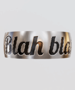 3D Custom Ring - Regular Band, Size 8.5 - Sterling Silver 925