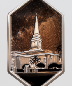 3D Custom Crystal Charm - Large (24mm) - Sterling Silver 925