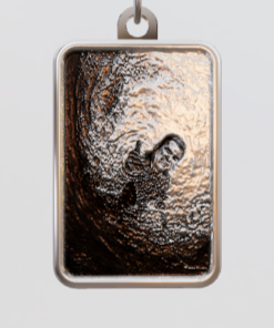 3D Custom Rectangle Charm - Small (18mm) - Sterling Silver 925