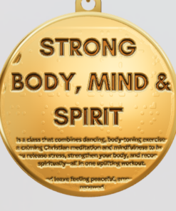 3D Custom Circle Charm - Large (24mm) - Yellow Gold Plated